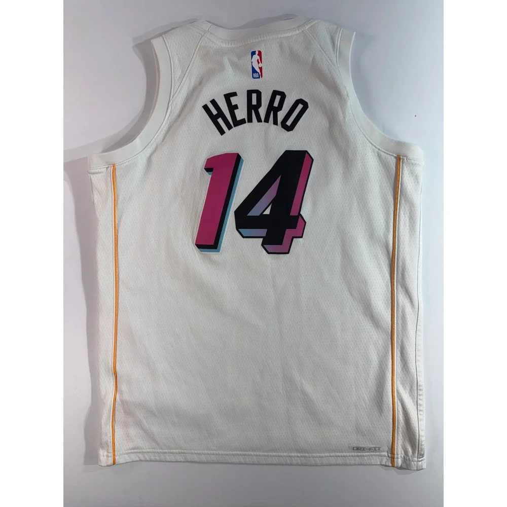 Nike Miami Heat Tyler Herro 14 City Edition Jersey Youth Large White NBACSJ2ND22